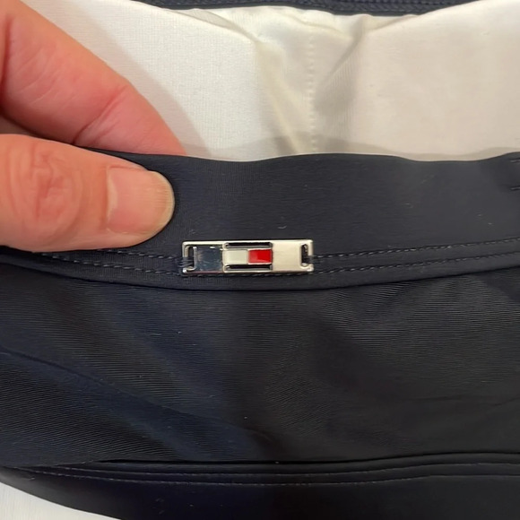 Tommy Hilfiger Bandeau Top Classic Bikini Bottom Swimsuit Navy size M NWT - Picture 6 of 13